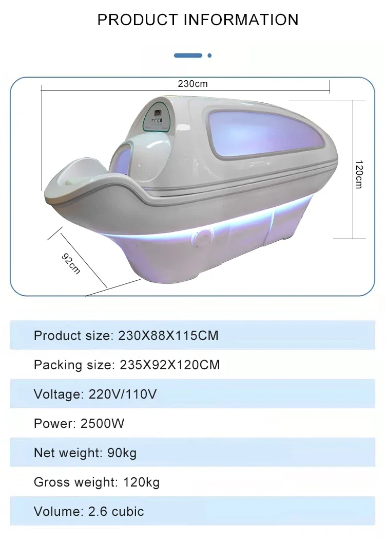 Beauty Salon Equipment Hydrotherapy Water Aqua Massage Spa Bed Shower Capsule De Spa