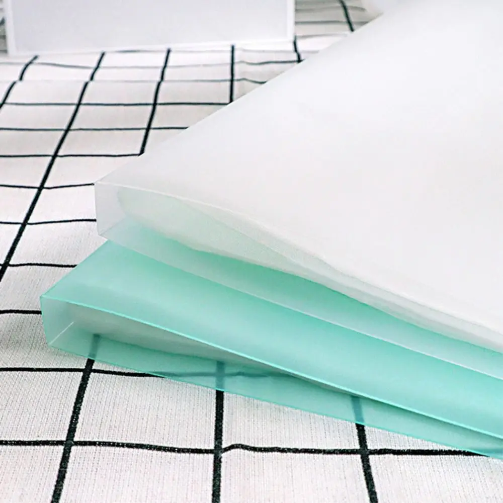 With Inner Page Binder Photocard Holder A4 3 Inch Photo Album Binder Solid Color Waterproof Small Card Collect Book