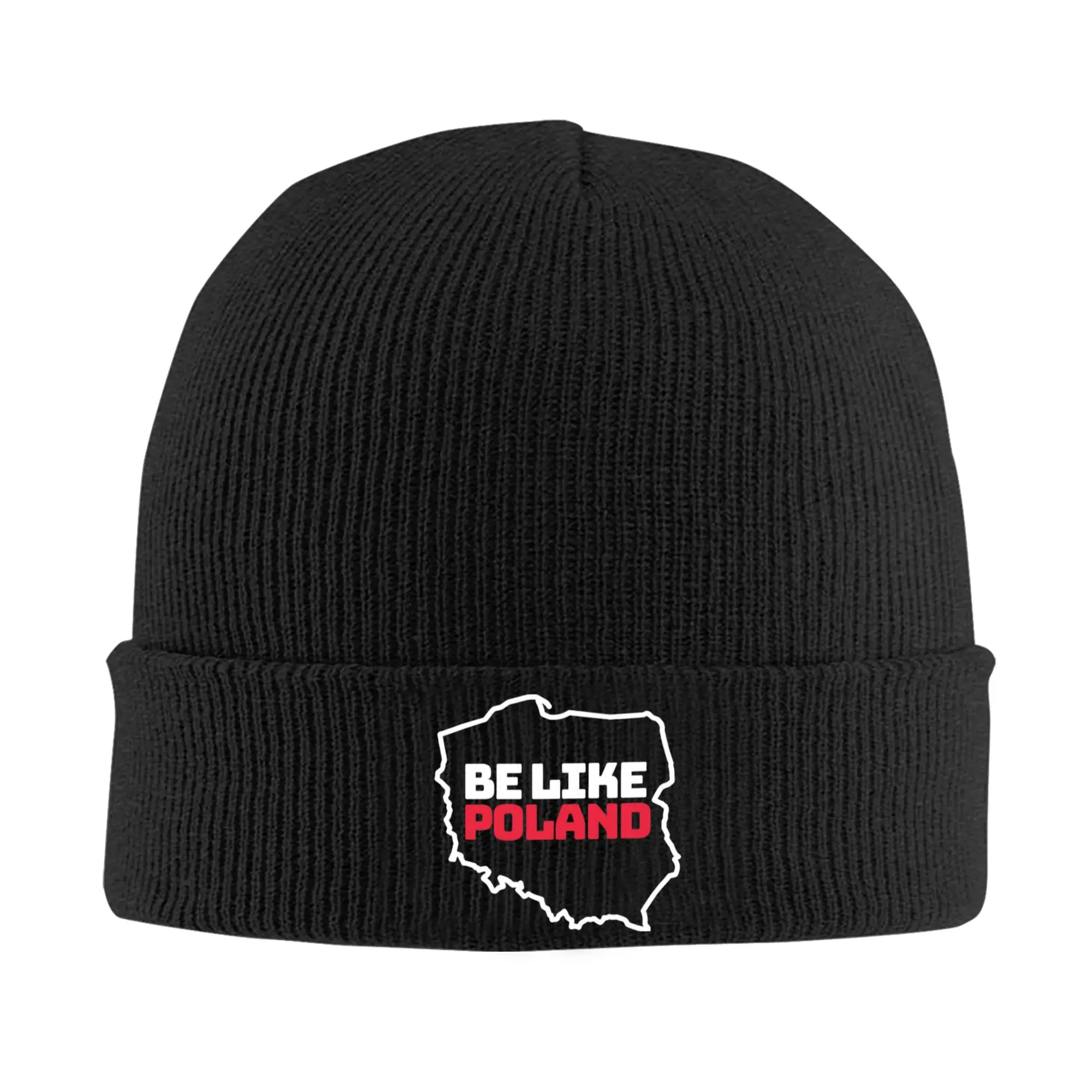 Political Humor Be Like Poland Knitted Caps for Women Men Beanie Winter Hats Acrylic  Hip Hop Caps ,