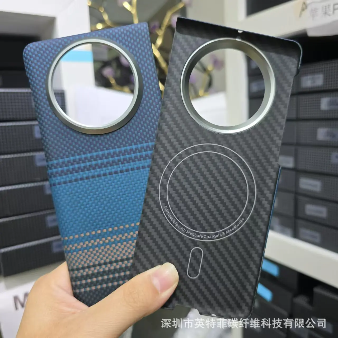 for Huawei Mate X5 carbon fiber Kevlar mobile phone shell anti-fall anti-shock X5 magnetic new