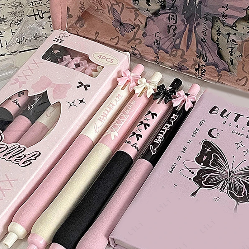 

Butterfly Ballet Ins Style 0.5mm Black Ink Neutral Pen Is Very Suitable for Women's Learning Office Student Exams Stationery