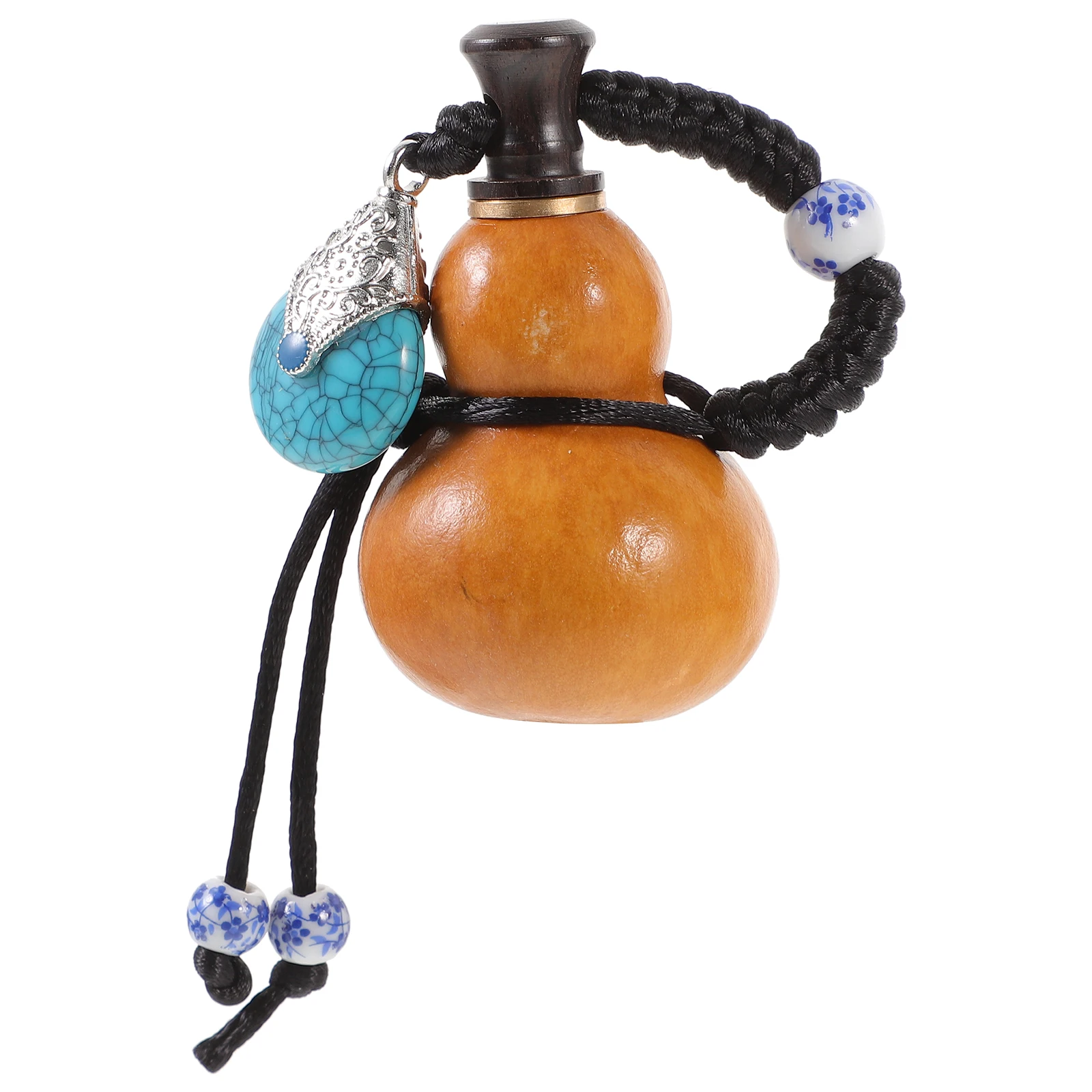 

Retro Gourd Bottles Decorative Jug Rope Lightweight Portable Holder Polyester Material Hanging Function for Hotels
