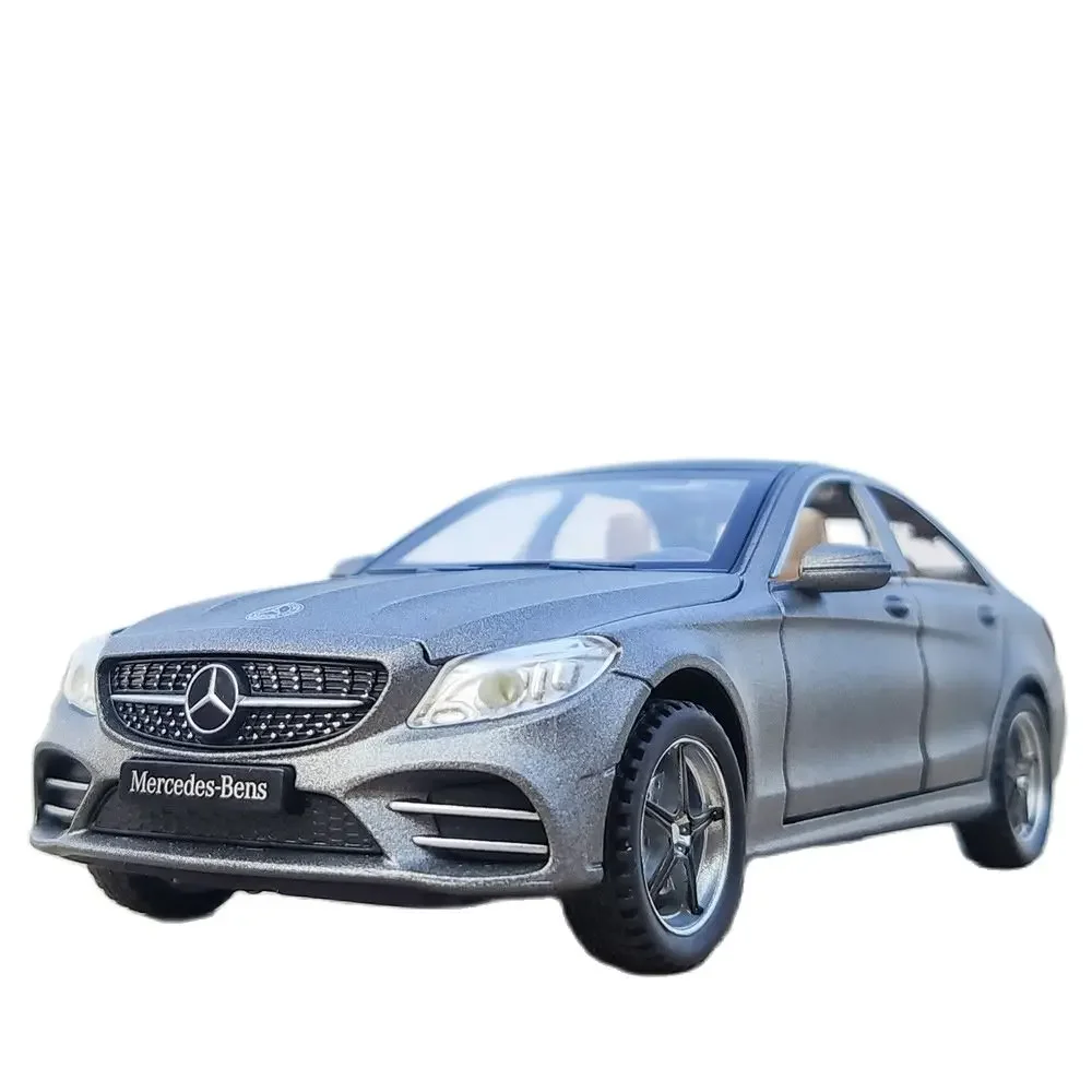 1:32 Mercedes Benz C260 Simulation Metal Toy Vehicles Model Alloy Children Toys Collection Gift Car Kids 6 Open Door A54