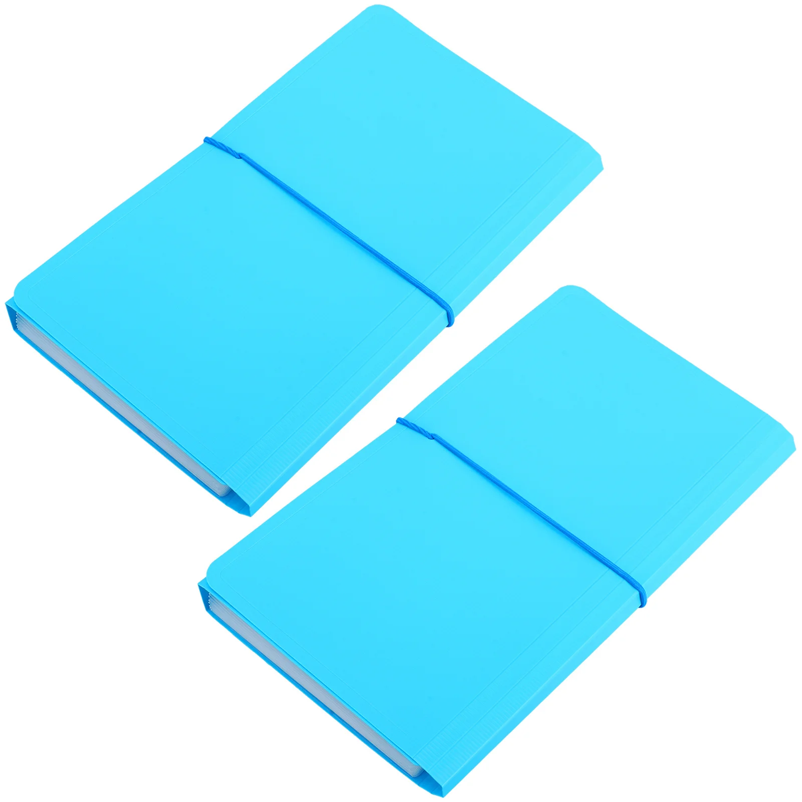 Cartella di file da 2 pezzi 13 tasche Materiale PP Organizzatore di documenti Cartella portatile per fisarmonica Ufficio Viaggio Scuola di archiviazione