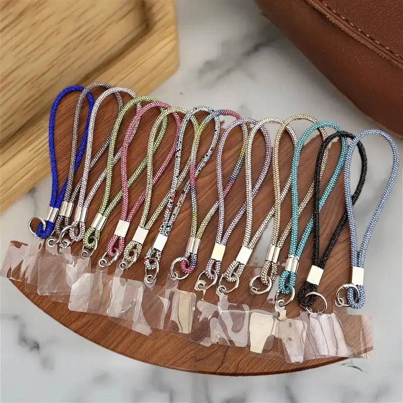 

Crystal Phone Wrist Straps Keychain Fashion Glitter Rhinestone Phone Lanyard Diamond Hanging Anti-lost Rope
