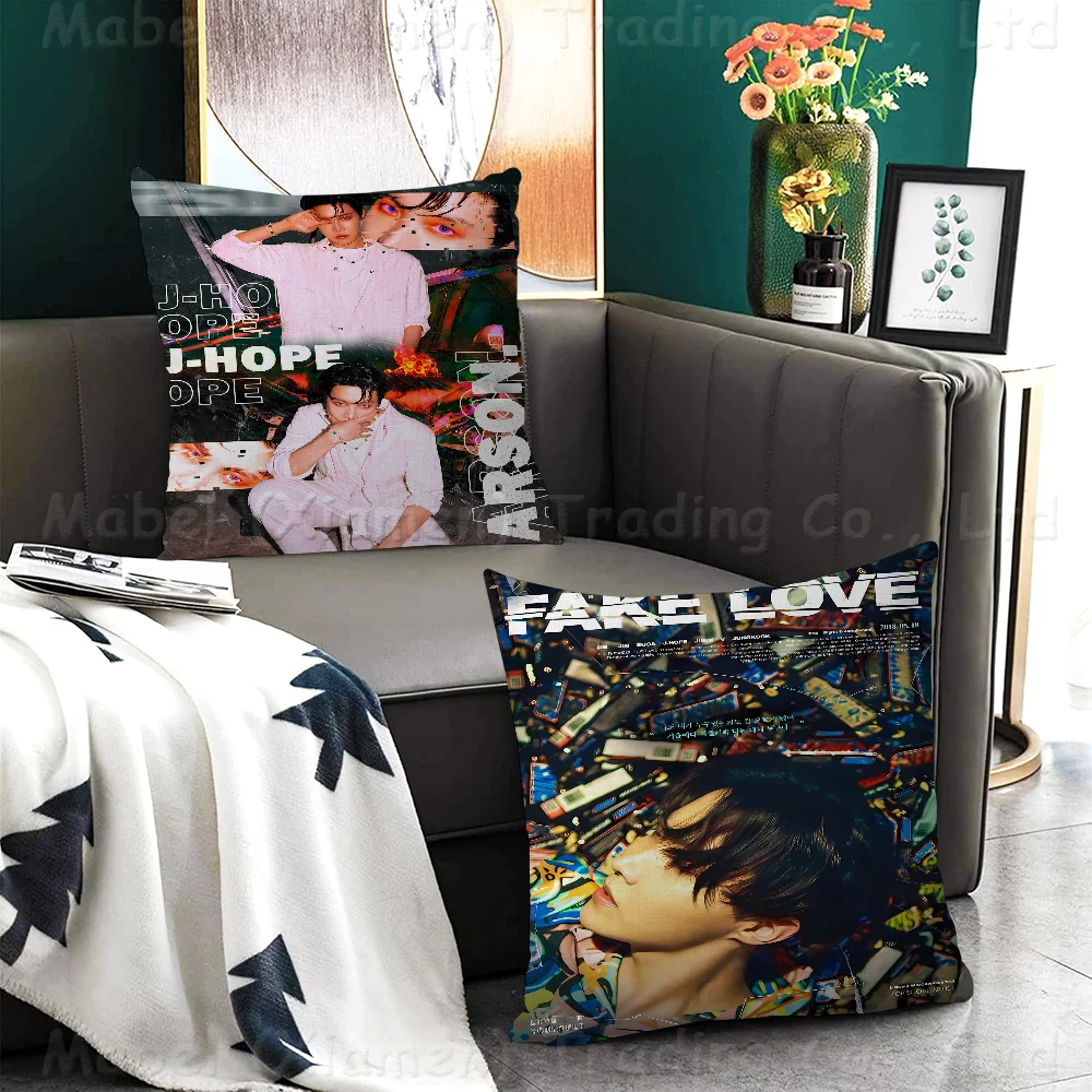 J-Hope -Arson Kpop Pillow Cover Sofa Cushion Cover Home Room Decoration Children Gift