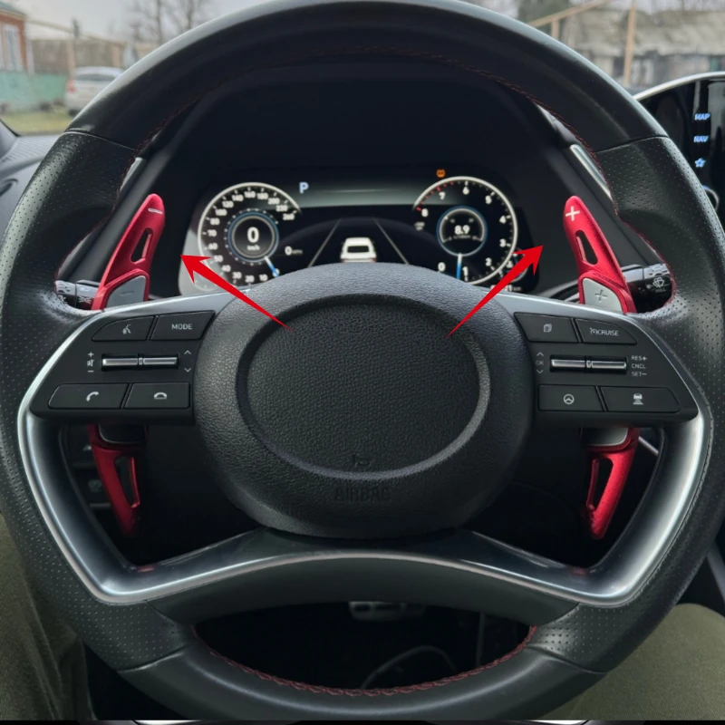 

Car Steering Wheel Shift Paddle For Hyundai Sonata 2020-2023 Elantra Tucson Genesis G70 Aluminum Alloy Shifter Extension