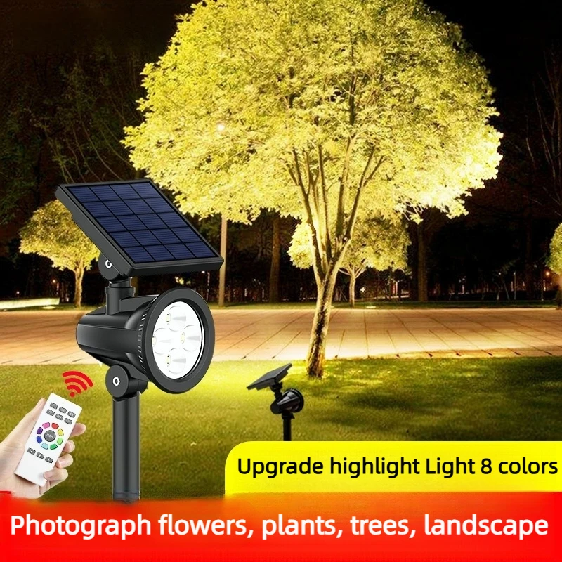 

2025 Super Bright Outdoor Solar Waterproof LED Landscape Light High Bright Lawn Spotlight For Garden Courtyard Tree Path Terrace