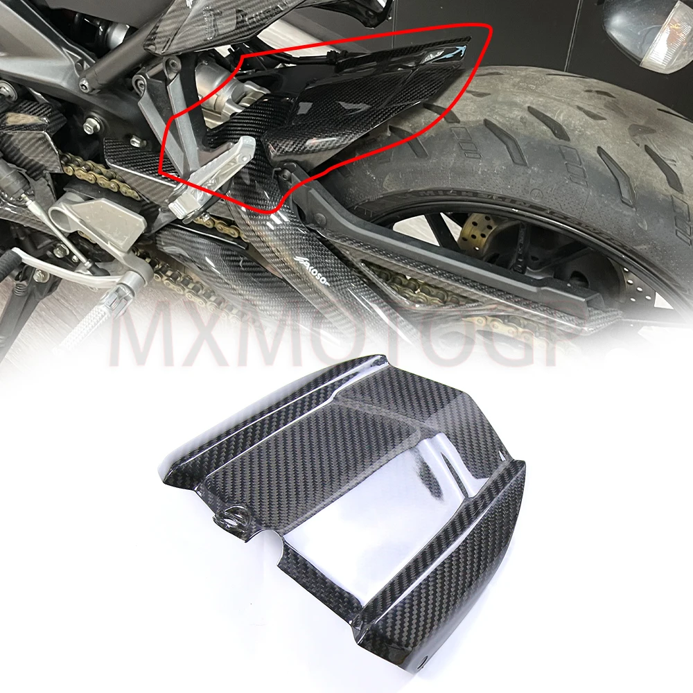 For YAMAHA MT 09 FZ 09 MT09 FZ09 Motorcycle 3K Carbon Fiber Rear Hugger Mudguard Rear Fender 2014 2015 2016 2017 2018 2019 2020