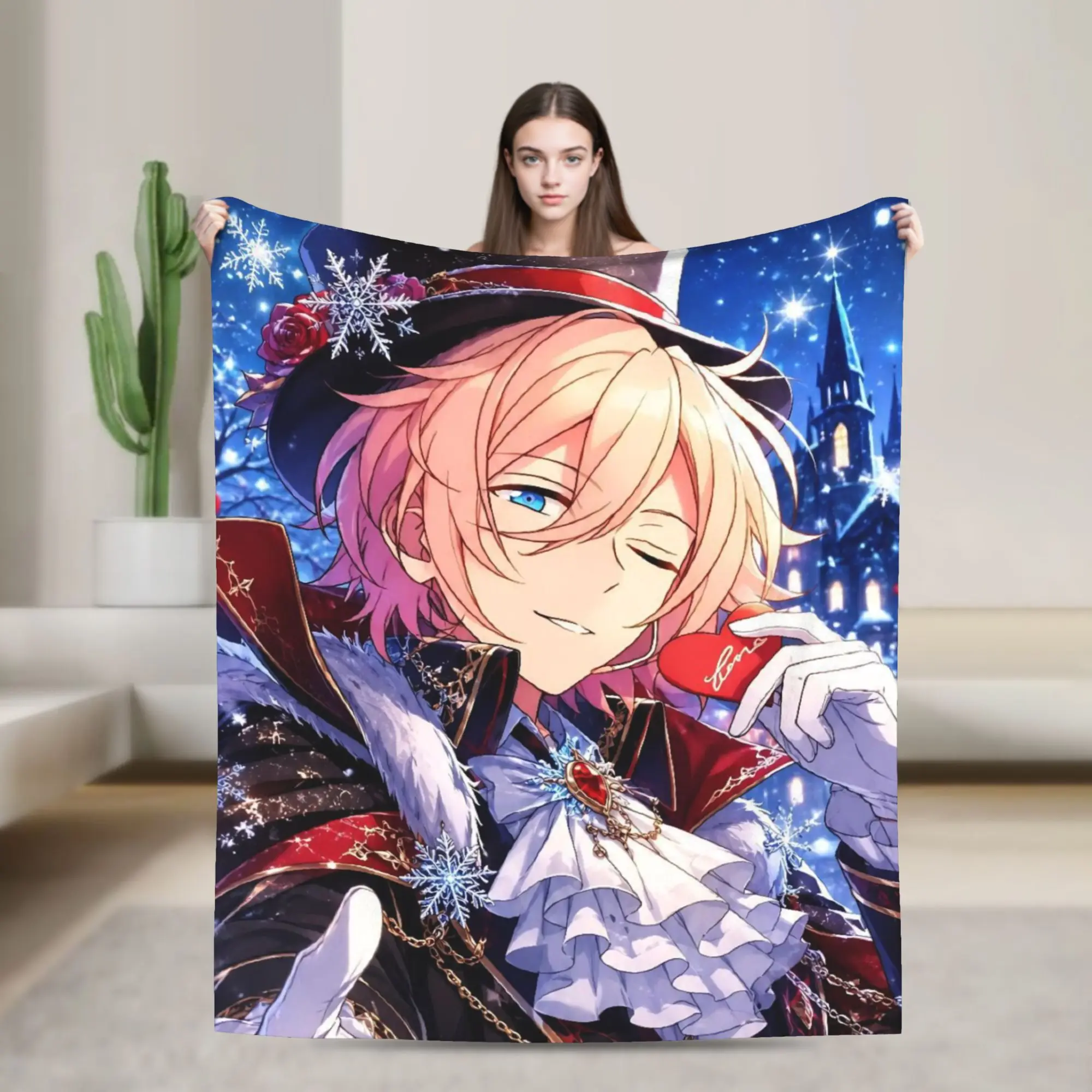 E-Ensemble-Stars Blanket Multi-size Cozy and Lightweight  Throw Blankets for Couch Sofa and Bed