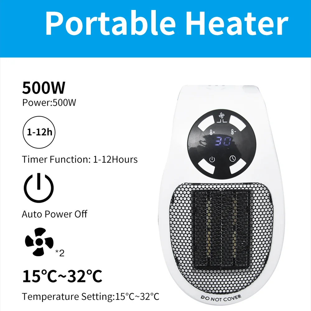 

2023 New Winter Electric Heater Portable Efficient Heating Hand Foot Warm-up Energy-saving Fan Heaters Office Room Heating Stove