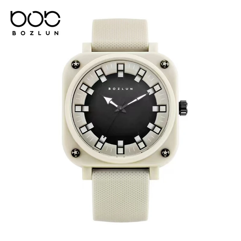 Fashion Personality Contrast Student Watches for Men and Women Vintage Niche Creative Waterproof Quartz Watches