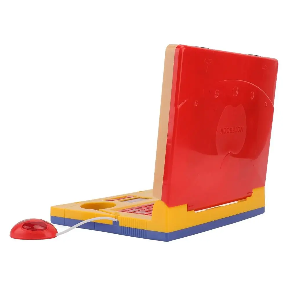 

Plastic Toddler Educational Laptop LED Display Battery Mini Simulation Notebook Music Function Multi-function
