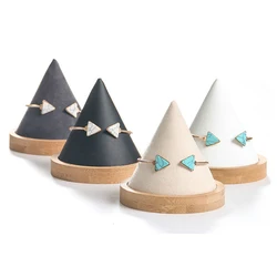 Bamboo Conical Shape Jewelry Bracelet Display Rack Storage Stand Watch Organizer Holder Jewelry Counter Display
