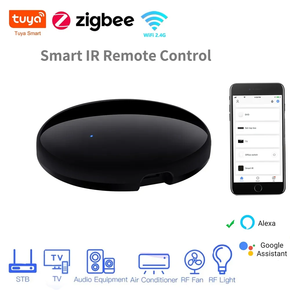 Tuya ZigBee 3.0 Smart IR Remote Control Universal Infrared Remote Controller For Smart Home Support Smart Life Alexa Google Home