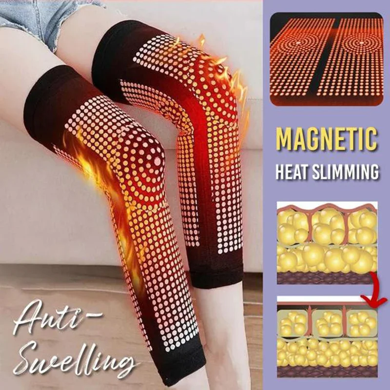 1 Pair Dot Matrix Self Heating Knee Pads Brace Sports Kneepad Tourmaline Knee Support For Arthritis Joint Pain Relief Recovery