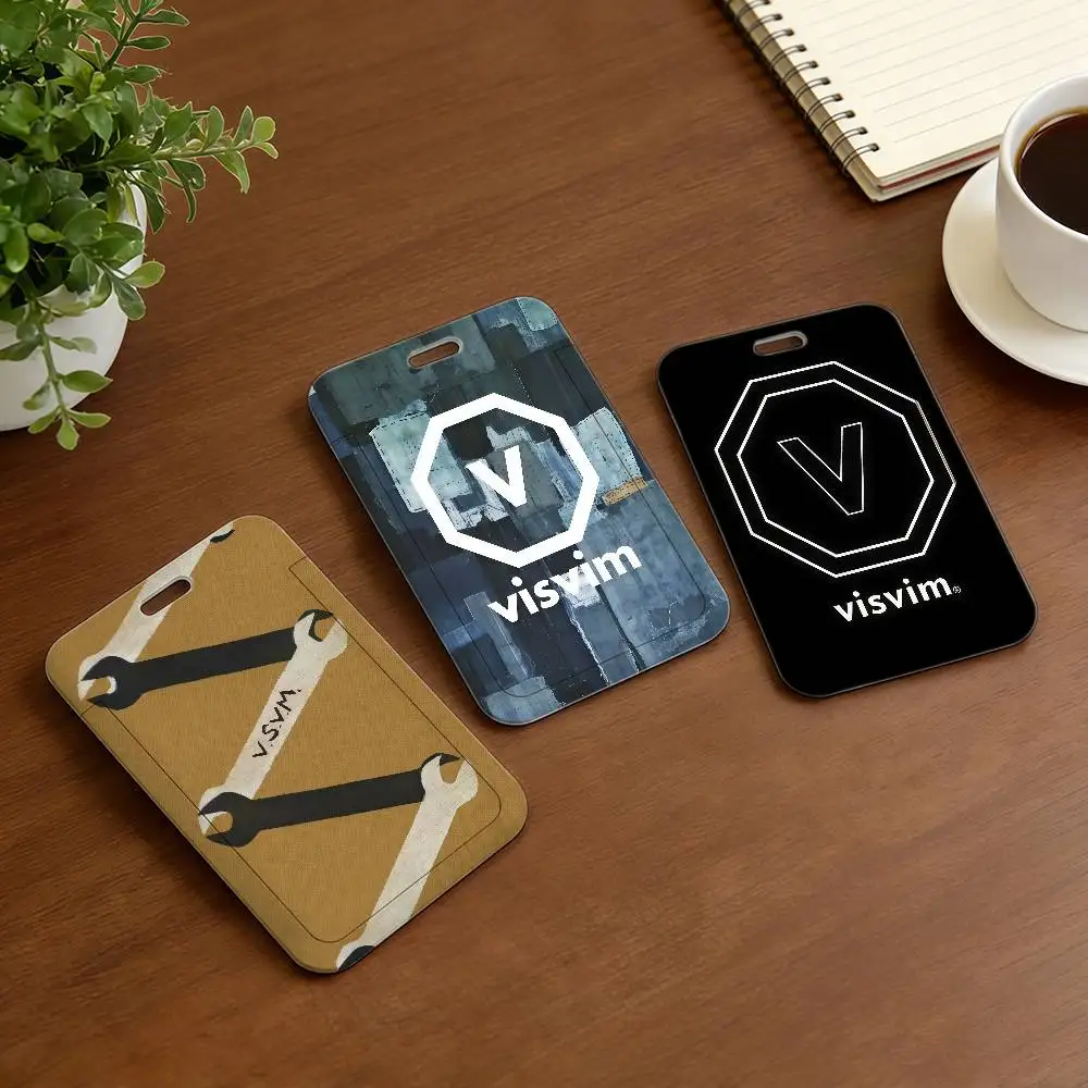 

Классический роскошный держатель для карт V-VisvimS с ремешком на шею, чехол для студенческого пропуска, подвесная сумка для карт и удостоверений личности, подарки для ключей