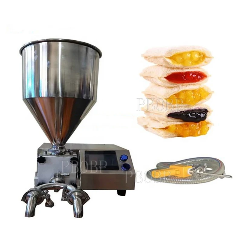Homemade Spanish Machine Electric Jam Filling Cream Filler Stainless Steel Bread or Puffs Liquid Jam With 3 Pipes