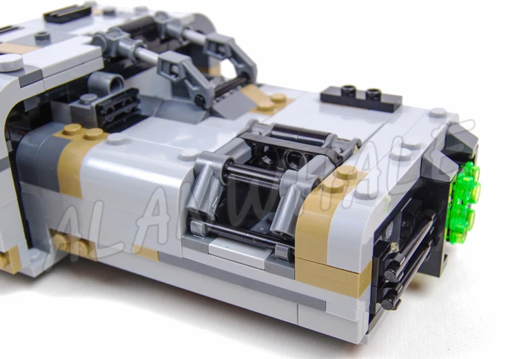 Juego de bloques de construcción modelo Landspeeder para niños, juguete de construcción con ruedas ocultas, vehículo de líder de bandas infame, modelo Landspeeder 426, 10911, piezas