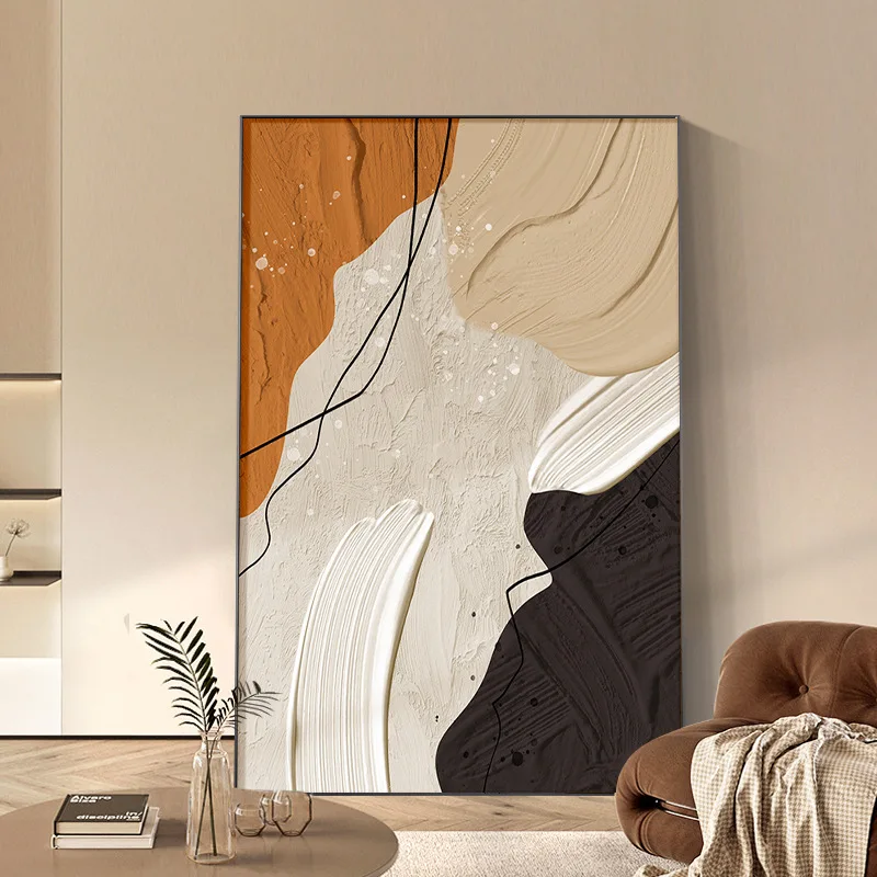 Modern Simple Abstract Living Room Decorative Painting Residents Hotel Entrance Hanging Painting Sofa Background Wall