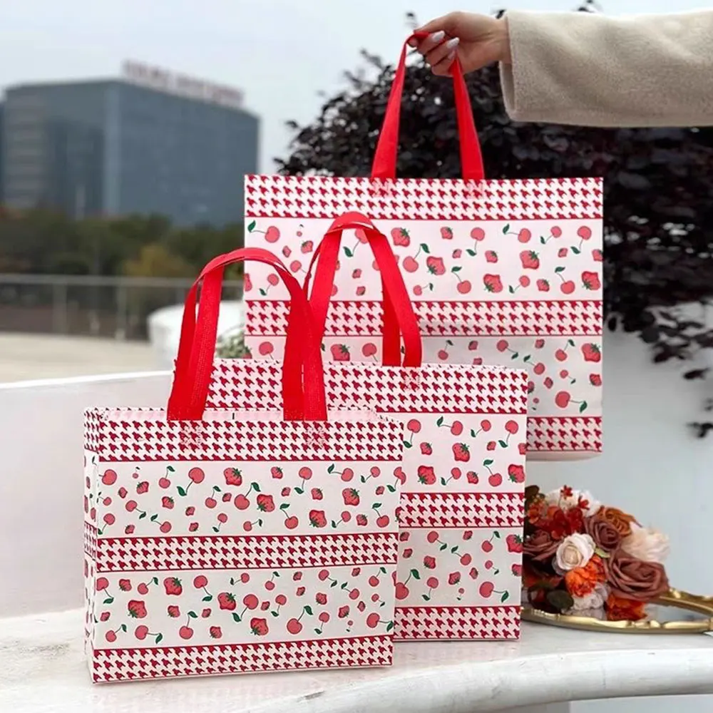 

Shopping Bag Not Easy To Break Shopping Pouch Grocery Bag Folding Bag Takeaway Bag Eco Bag Non-woven Bag Used During Shopping