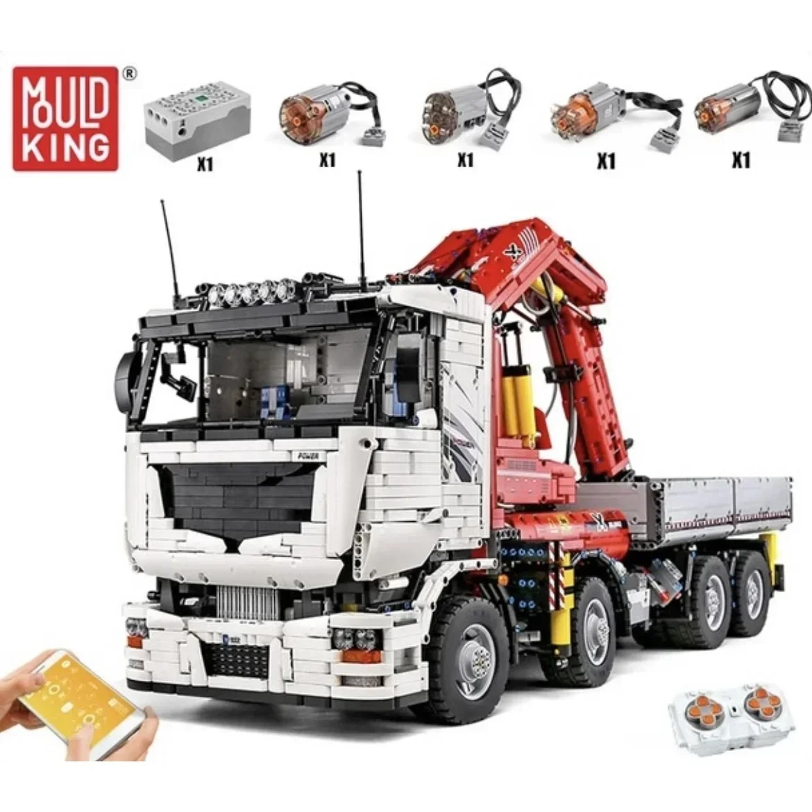 MOULD KING City Big Truck 19002 Heavy Duty RC Electric Big Truck 8230pcs Building Block Model Adult Toys For Kids Gifts