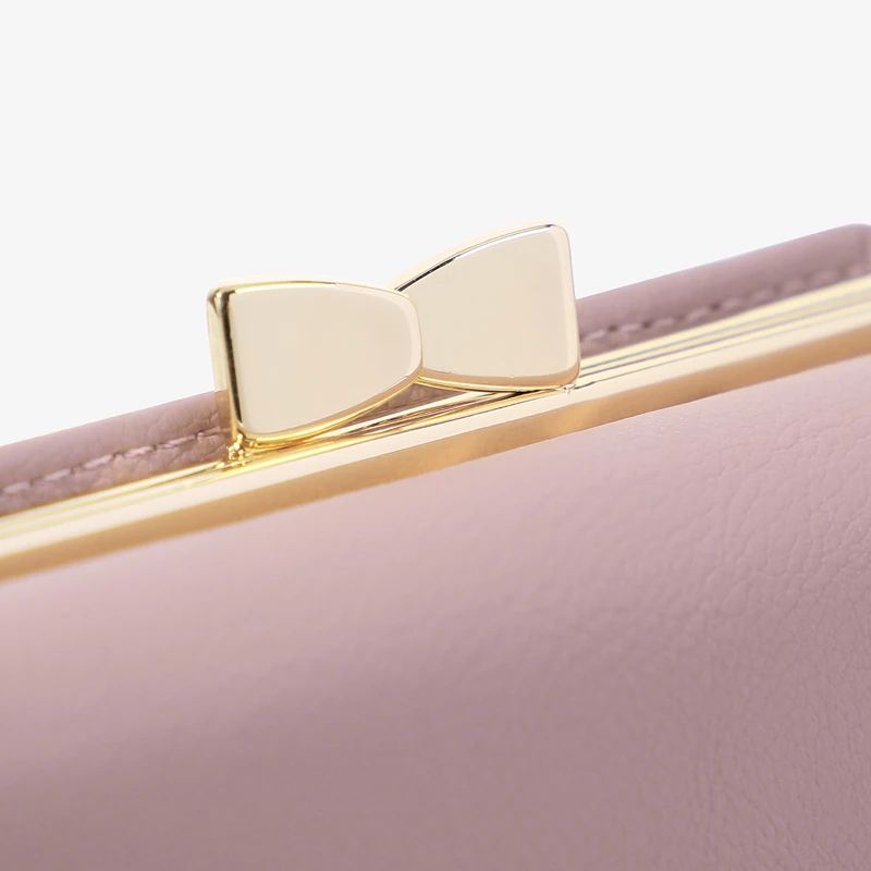 Cute Leather Women's Three-Fold Short Wallets Small Coin Purses Female Hasp Money Clutch Bag Card Holders with Free Shipping