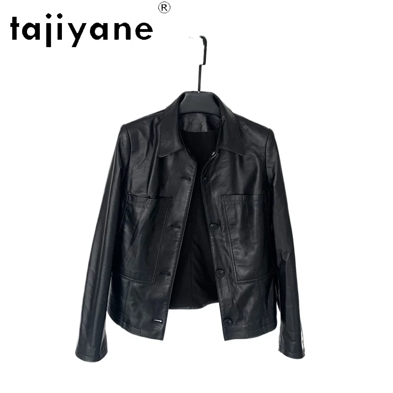 

TAJIYANE Real Sheepskin Leather Jacket Woman Casual Short Coat Autumn Genuine Leather Jackets New in Women Clothing 2026 jaqueta