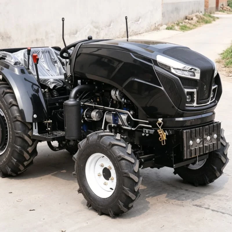 Customized High-power four-wheel plowing machine, 60HP wheeled tractor, agricultural enhanced rotary tiller