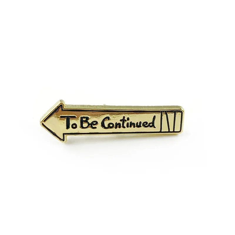 Simple Text Letter Metal Enamel Brooch Decorative Lapel Pin Backpack Clothes Trendy Daily Accessories Badge Gift