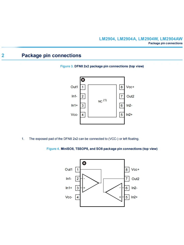LM2904DT 20PCS SMT SOP-8 2904  dual channel operational amplifier chip