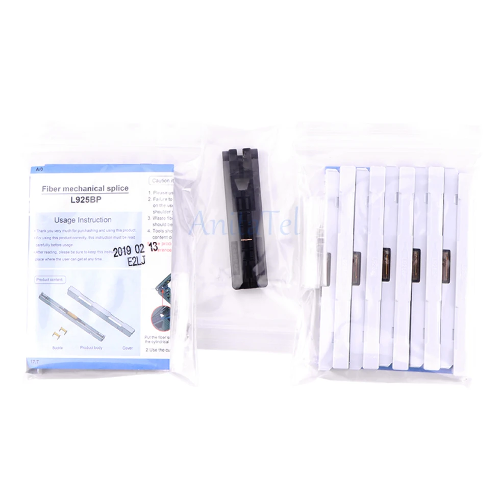 UNIKIT L925BP Drop Cable FTTH Fiber Optic Mechanical Splice Optical Fiber Mechanical Splice Quick Connector 10/20/50/100pcs/lot