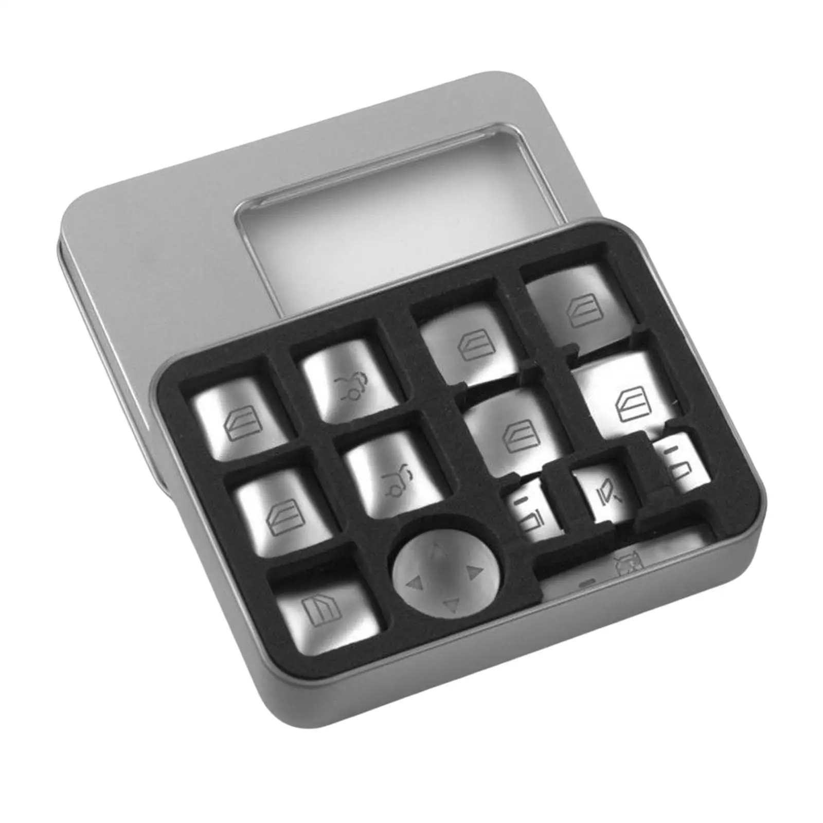 Car Power Window Glass Lift Switch Button Cover Sticker ABS Chrome for Mercedes a B C E W204 W212 GLA CLA GLK GL ML GLE