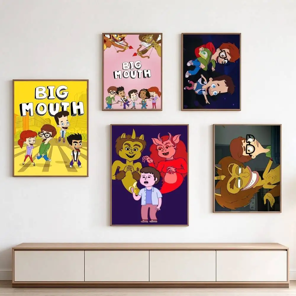Big Mouth Nick B-Birch  Poster Waterproof Wall Art Sticker For Bar Living Room Vintage Decor High Quality Print Gift