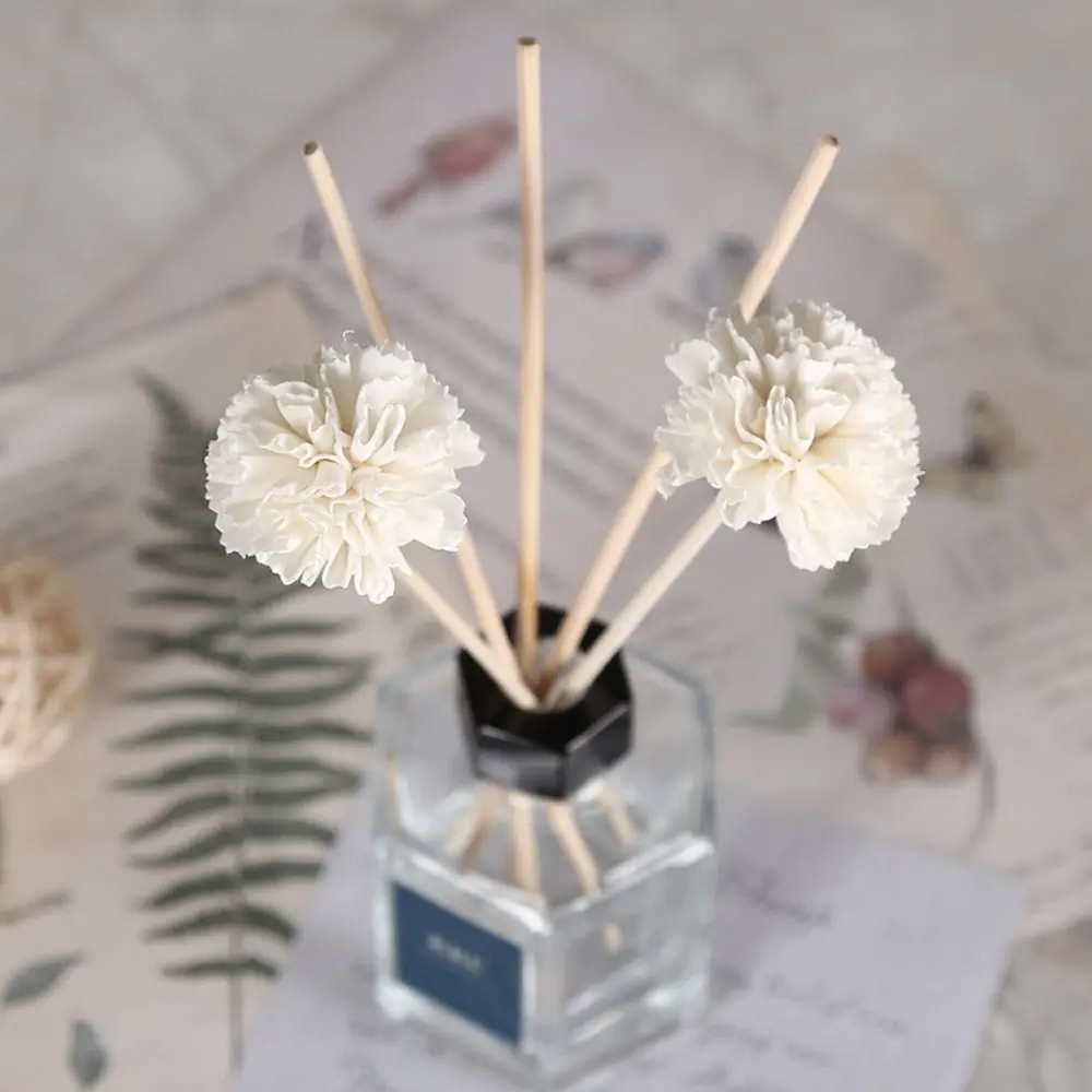 5cm Peony Tongcaohua Dry Flower Aromatherapy Rattan No Fire Aroma Diffuser Sticks Home Living Room Aromatic Incense Supplies