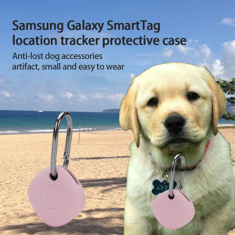 1pcs For Samsung Galaxy SmartTag Locator Tracker Case Keychain Anti-lost Sleeve Protective Case For Smart Tag Trackers Holder