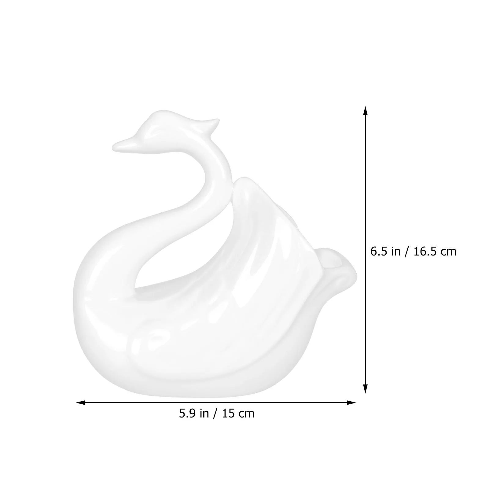 

1Pcs Swan Chopsticks Cage Household Kitchenware Practical Tableware Bin Ventilated Draining Multi-Function White