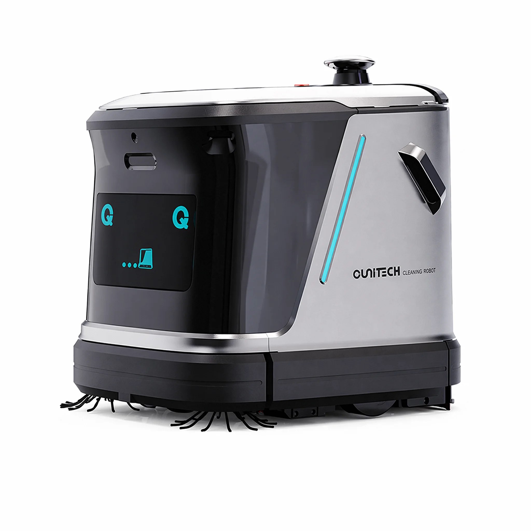 OUNITECH Q3-G Commercial Floor Cleaning Robot 3-in-1 Sweep Mop Vacuum Auto Water Station AI Obstacle Avoidance Multi-Scenario In