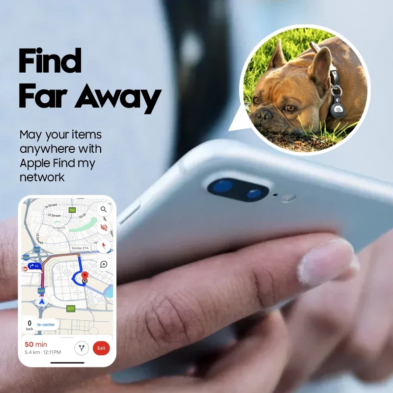 IOS Smart Tracker Tag for Apple Find My My Anti-Lost Locator Key Finder Waterproof Tracker Loud Buzzer for Keys Wallet Car Pets