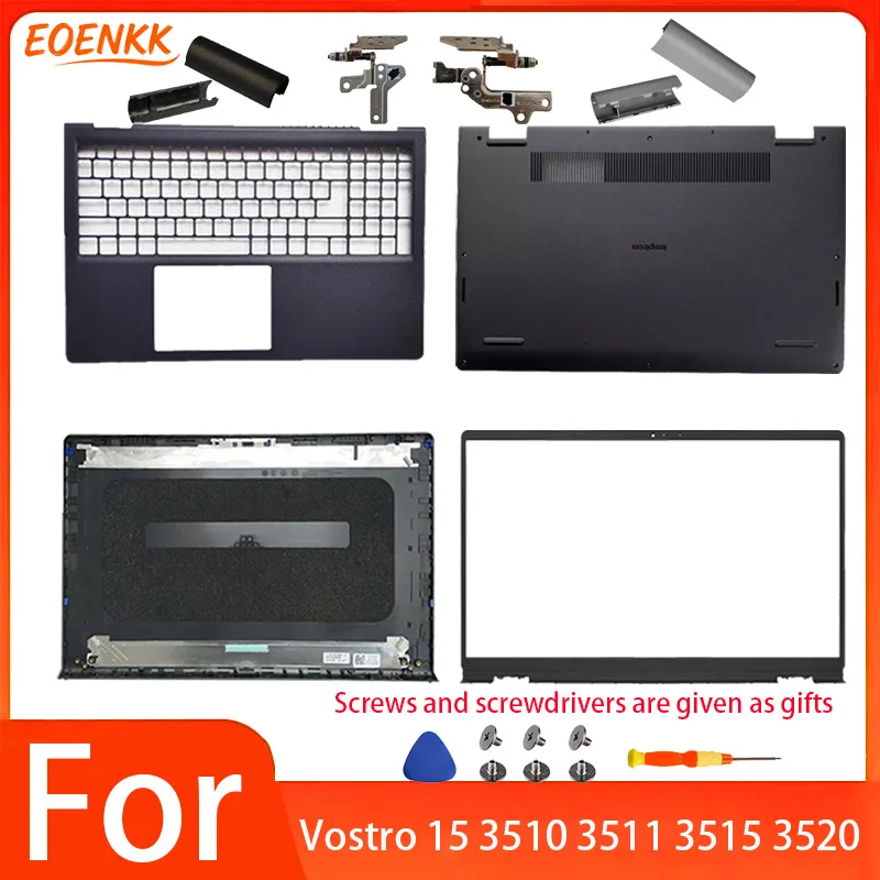 Laptop Housing for Inspiron 15 Vostro 15 3510 3511 3515 3520 - New LCD Back Cover Front Bezel Palmrest, Bottom Case Repair Parts