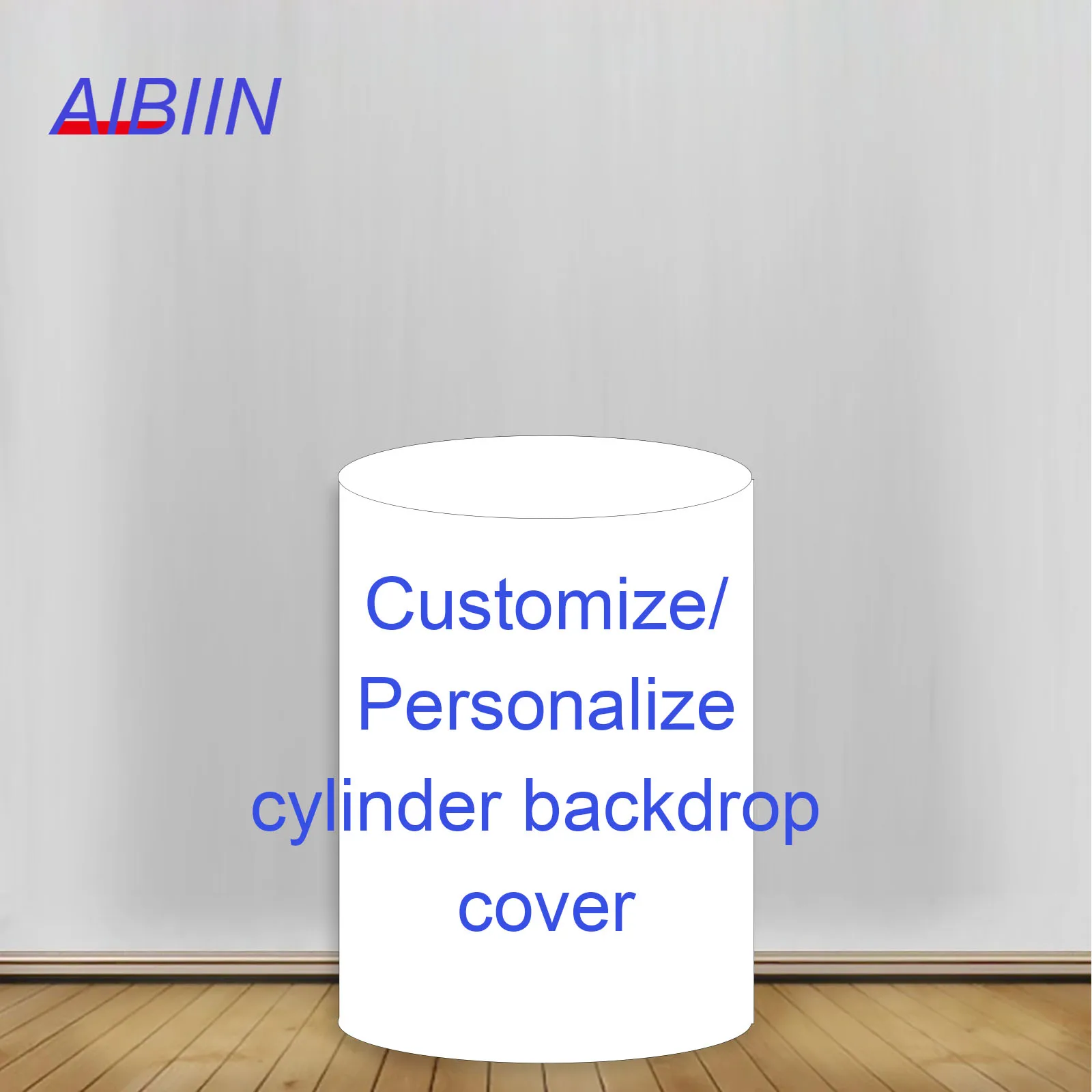 

AIBIIN Customize Cylinder Backdrop Cover Elastic Cake Dessert Circular Column Cover Baby Shower Birthday Wedding Party Decor