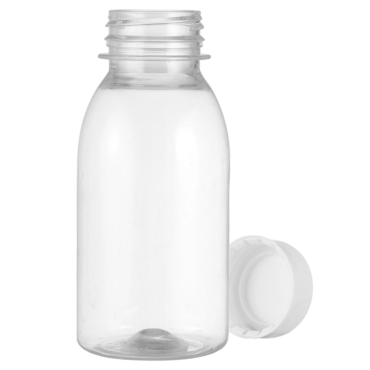 10Pcs Transparent Plastic Beverage Bottle Transparent Empty Beverage Bottles Cold Drinks Can Cold Drinks Container Milk