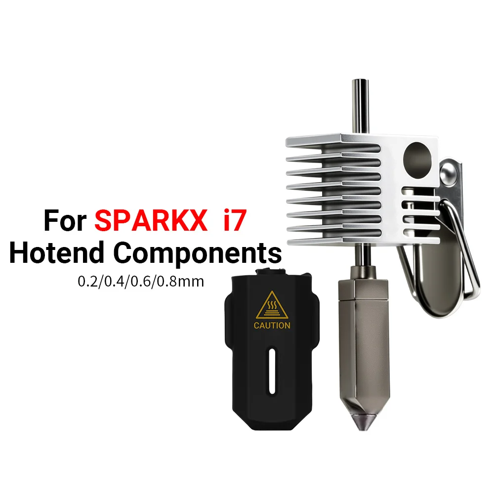 

Creality SPARKX I7 Hotend 0.2/0.4/0.6/0.8mm Hardened Steel Nozzle High-Temperature Quick-Release for SPARKX i7 3D Printer Part