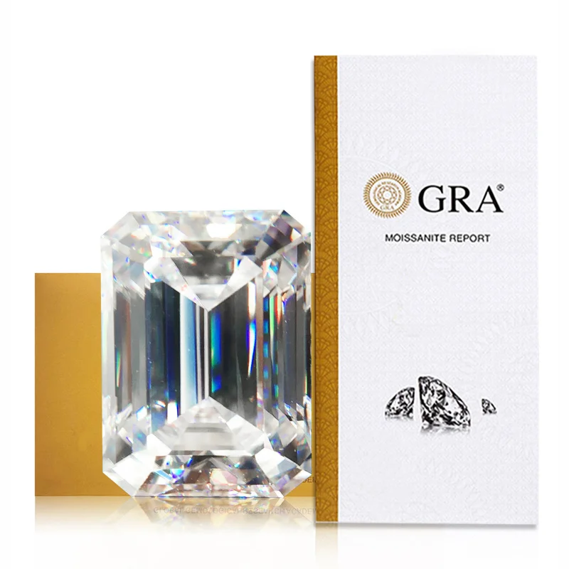 

Manufacturer Emerald Cut Rectangular Moissanite High-Quality Loose StoneDMoissanite Wholesale Suitable for Rings and Necklacesdi