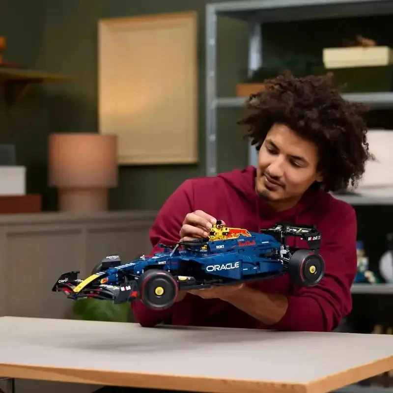 2025 أخبار 42207 42206 سباق السيارات أطقم منمذجة مجموعة ميكانيكية بنة نموذج الأحمر والأزرق عيد ميلاد لعبة هدية عيد الميلاد لعبة هدية #2