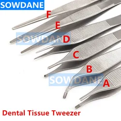 Dental Surgical Tissue Tweezer Set Dental Forcep Extraction Hemostat Medical Tweezer Dentist Surgery Tool Stainless Steel