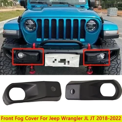 Front Fog Light Cover For Jeep Wrangler JL 2018 2019 2021 2022 10th Anniversary Bumper Auto Accessories