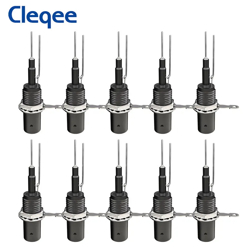 Cleqee P7002S 10PCS 50KY Safety BNC Female Connector for Instrument Panel Installation High Quality DIY Accessories