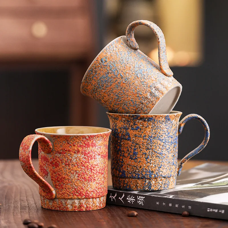 

Nordic Classic Coffee Cup Ceramic Latte Afternoon Tea Cups Creative Stoneware Water Mugs Black Tea Milk Cup Drinkware Teaware