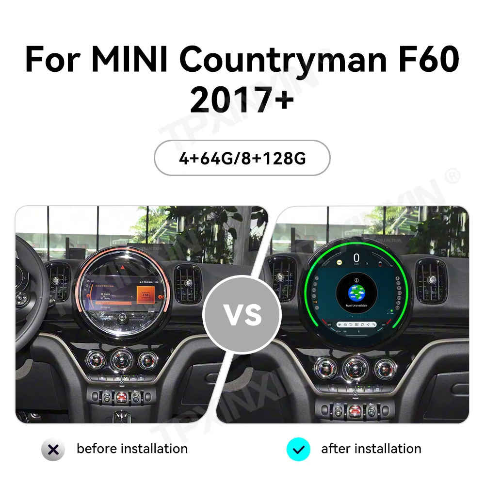 11.9 Inch Screen Car Radio For MINI Countryman F60 2017-2026 Android GPS Navigation Multimedia Video Stereo Receiver Head Unit